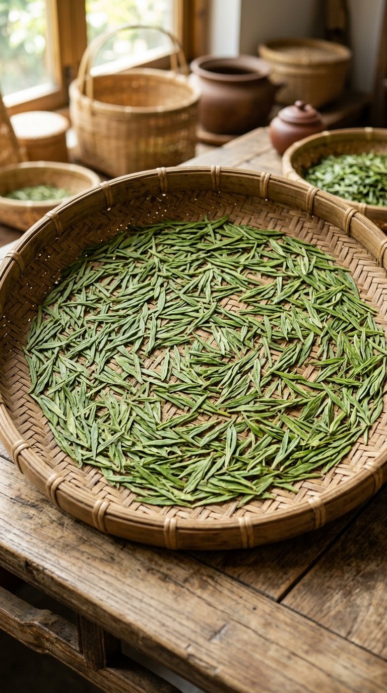 Fresh tea leaves
